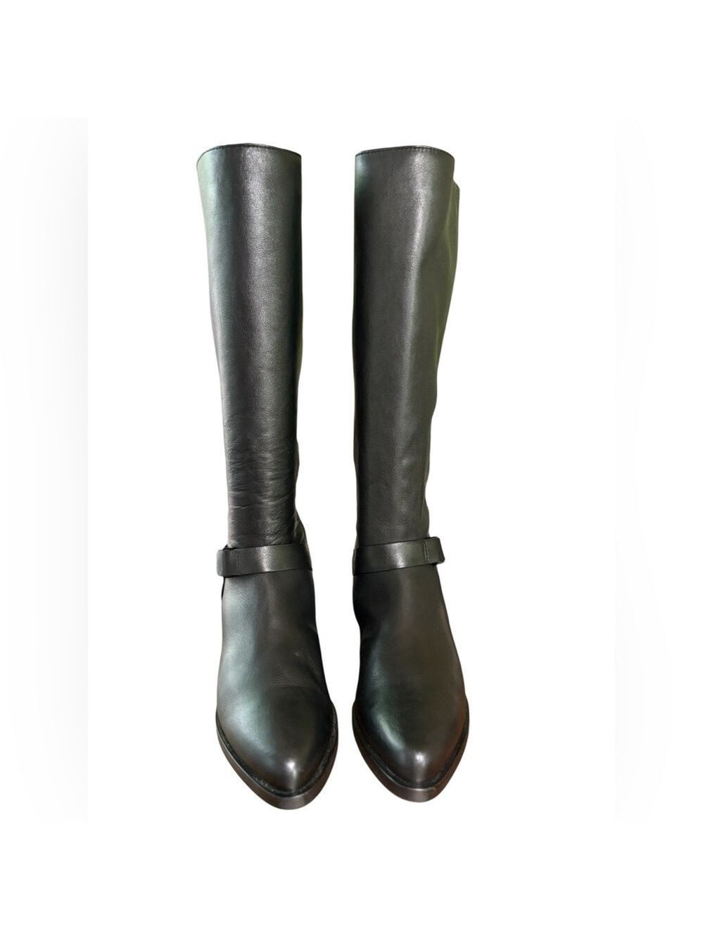 Aquatalia Graciela Black Leather Knee-High Boots, Size 9, Italy. New without box - Picture 14 of 16